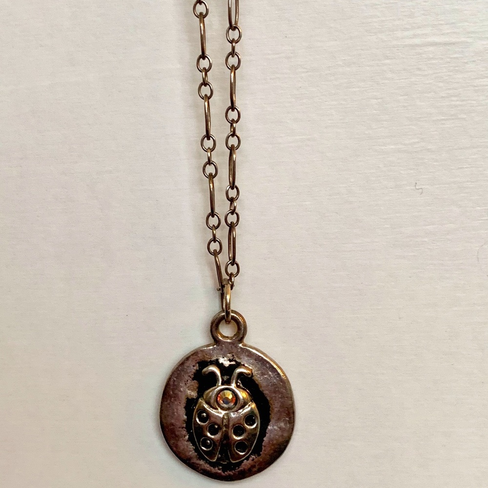 Rachel Abroms Mad Coin Necklace Ladybug